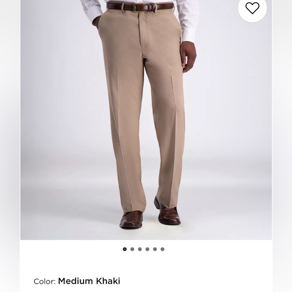 Like New! Haggar Men's Classic Khaki Dress Pants-Size 34x32